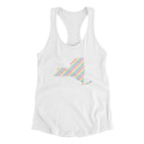New York Pride State Women's Racerback Tank-Allegiant Goods Co. Vintage Sports Apparel