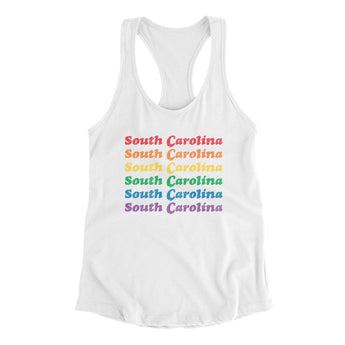 South Carolina Pride Women's Racerback Tank-Allegiant Goods Co. Vintage Sports Apparel