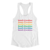 South Carolina Pride Women's Racerback Tank-White-Allegiant Goods Co. Vintage Sports Apparel