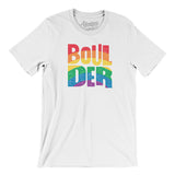 Boulder Colorado Pride Men/Unisex T-Shirt-Allegiant Goods Co. Vintage Sports Apparel