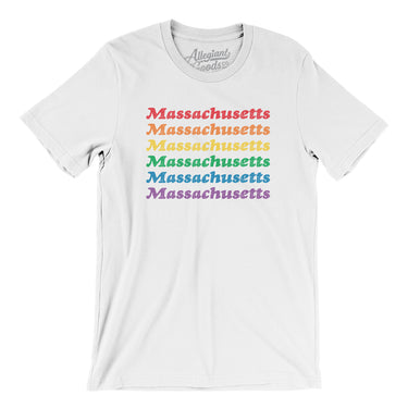 Massachusetts Pride Men/Unisex T-Shirt-Allegiant Goods Co. Vintage Sports Apparel