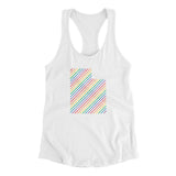 Utah Pride State Women's Racerback Tank-Allegiant Goods Co. Vintage Sports Apparel