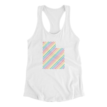 Utah Pride State Women's Racerback Tank-Allegiant Goods Co. Vintage Sports Apparel