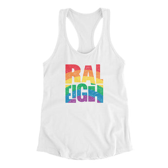Raleigh North Carolina Pride Women's Racerback Tank-Allegiant Goods Co. Vintage Sports Apparel