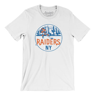 New York Raiders Hockey Men/Unisex T-Shirt-White-Allegiant Goods Co. Vintage Sports Apparel