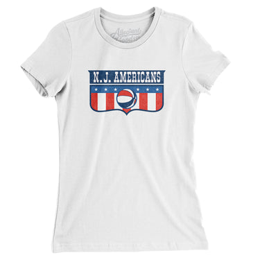 New Jersey Americans Basketball Women's T-Shirt-Allegiant Goods Co. Vintage Sports Apparel