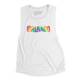 Orlando Florida Pride Women's Flowey Scoopneck Muscle Tank-Allegiant Goods Co. Vintage Sports Apparel