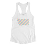 Montana Pride State Women's Racerback Tank-Allegiant Goods Co. Vintage Sports Apparel