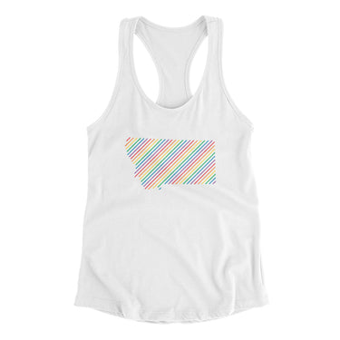 Montana Pride State Women's Racerback Tank-Allegiant Goods Co. Vintage Sports Apparel
