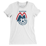 Boston Minutemen Soccer Women's T-Shirt-Allegiant Goods Co. Vintage Sports Apparel