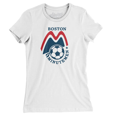 Boston Minutemen Soccer Women's T-Shirt-Allegiant Goods Co. Vintage Sports Apparel