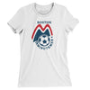 Boston Minutemen Soccer Women's T-Shirt-White-Allegiant Goods Co. Vintage Sports Apparel