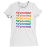 Wyoming Pride Women's T-Shirt-White-Allegiant Goods Co. Vintage Sports Apparel