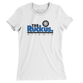 Atlanta Ruckus Soccer Women's T-Shirt-White-Allegiant Goods Co. Vintage Sports Apparel