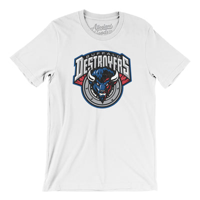 Buffalo Destroyers Arena Football Men/Unisex T-Shirt-White-Allegiant Goods Co. Vintage Sports Apparel