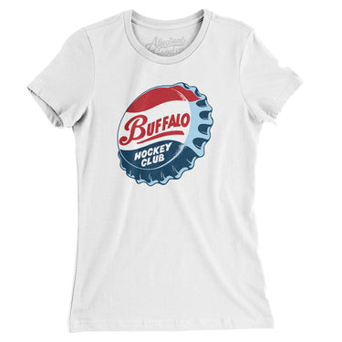 Buffalo Bison Hockey Women's T-Shirt-Allegiant Goods Co. Vintage Sports Apparel