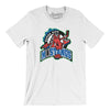 Motor City Mustangs Roller Hockey Men/Unisex T-Shirt-White-Allegiant Goods Co. Vintage Sports Apparel