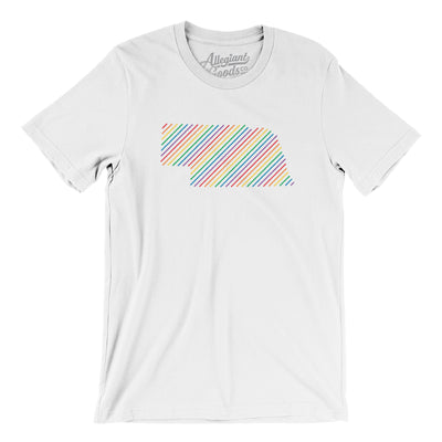 Nebraska Pride State Men/Unisex T-Shirt-White-Allegiant Goods Co. Vintage Sports Apparel