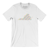 Virginia Pride State Men/Unisex T-Shirt-Allegiant Goods Co. Vintage Sports Apparel
