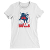 Birmingham Bulls Hockey Women's T-Shirt-White-Allegiant Goods Co. Vintage Sports Apparel