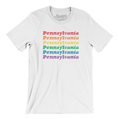 Pennsylvania Pride Men/Unisex T-Shirt-White-Allegiant Goods Co. Vintage Sports Apparel