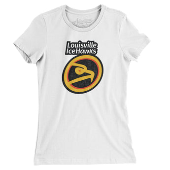 Louisville IceHawks Defunct Hockey Women's T-Shirt-Allegiant Goods Co. Vintage Sports Apparel