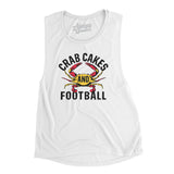 Crab Cakes and Football Women's Flowey Scoopneck Muscle Tank-Allegiant Goods Co. Vintage Sports Apparel