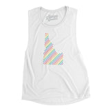 Idaho Pride State Flowey Scoopneck Muscle Tank-Allegiant Goods Co. Vintage Sports Apparel
