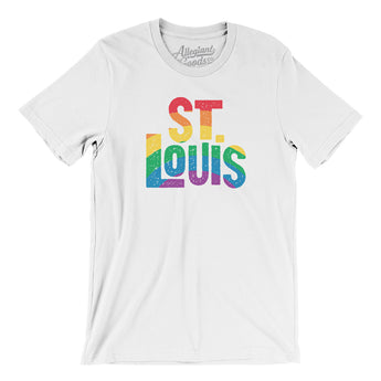 St. Louis Missouri Pride Men/Unisex T-Shirt-White-Allegiant Goods Co. Vintage Sports Apparel