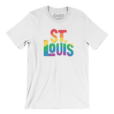 St. Louis Missouri Pride Men/Unisex T-Shirt-White-Allegiant Goods Co. Vintage Sports Apparel
