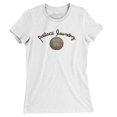 Washington Palace Laundry Basketball Women's T-Shirt-White-Allegiant Goods Co. Vintage Sports Apparel