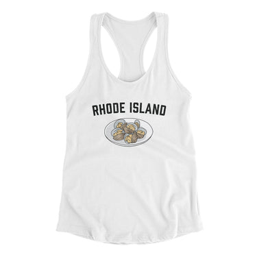 Rhode Island Clams Women's Racerback Tank-Allegiant Goods Co. Vintage Sports Apparel