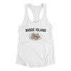 Rhode Island Clams Women's Racerback Tank-White-Allegiant Goods Co. Vintage Sports Apparel