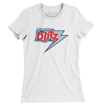 Chicago Blitz Football Women's T-Shirt-Allegiant Goods Co. Vintage Sports Apparel