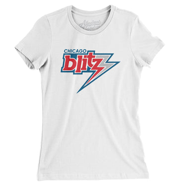 Chicago Blitz Football Women's T-Shirt-Allegiant Goods Co. Vintage Sports Apparel