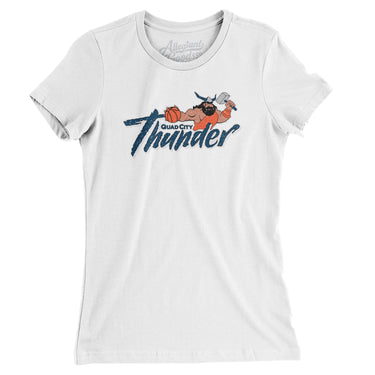 Quad City Thunder Basketball Women's T-Shirt-Allegiant Goods Co. Vintage Sports Apparel