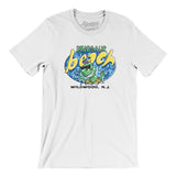 Dinosaur Beach Amusement Park Men/Unisex T-Shirt-Allegiant Goods Co. Vintage Sports Apparel