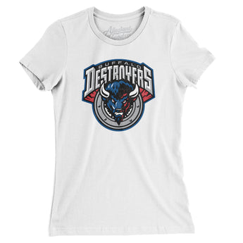 Buffalo Destroyers Arena Football Women's T-Shirt-Allegiant Goods Co. Vintage Sports Apparel