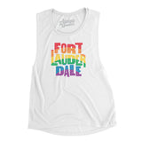 Fort Lauderdale Florida Pride Women's Flowey Scoopneck Muscle Tank-Allegiant Goods Co. Vintage Sports Apparel