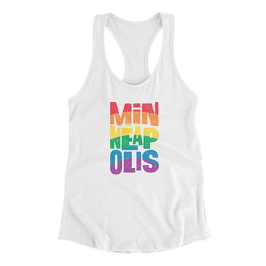Minneapolis Minnesota Pride Women's Racerback Tank-Allegiant Goods Co. Vintage Sports Apparel
