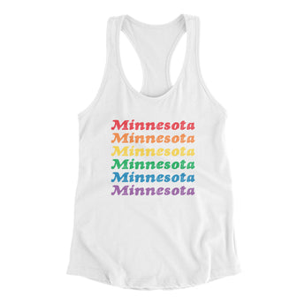 Minnesota Pride Women's Racerback Tank-Allegiant Goods Co. Vintage Sports Apparel