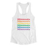 Minnesota Pride Women's Racerback Tank-Allegiant Goods Co. Vintage Sports Apparel