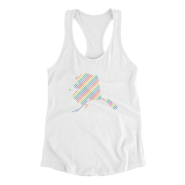 Alaska Pride State Women's Racerback Tank-Allegiant Goods Co. Vintage Sports Apparel