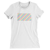 Kansas Pride State Women's T-Shirt-White-Allegiant Goods Co. Vintage Sports Apparel