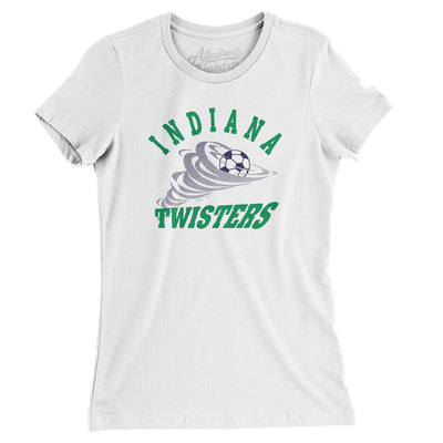 Indiana Twisters Soccer Women's T-Shirt-White-Allegiant Goods Co. Vintage Sports Apparel
