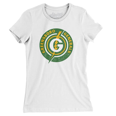 Greensboro Generals Hockey Women's T-Shirt-Allegiant Goods Co. Vintage Sports Apparel