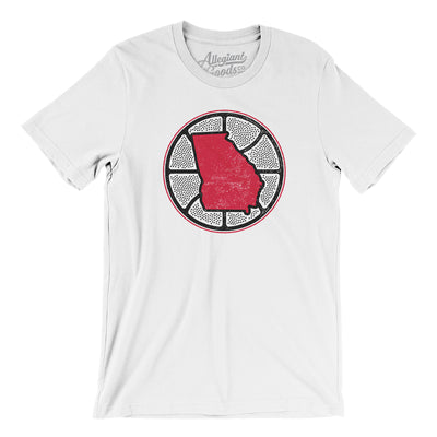 Georgia Basketball Men/Unisex T-Shirt-White-Allegiant Goods Co. Vintage Sports Apparel