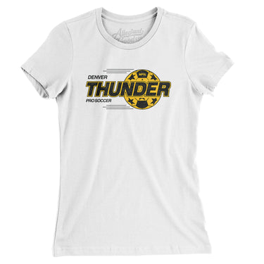 Denver Thunder Defunct Soccer Women's T-Shirt-Allegiant Goods Co. Vintage Sports Apparel