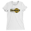 Denver Thunder Defunct Soccer Women's T-Shirt-White-Allegiant Goods Co. Vintage Sports Apparel