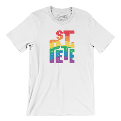 St. Petersburg Florida Pride Men/Unisex T-Shirt-White-Allegiant Goods Co. Vintage Sports Apparel